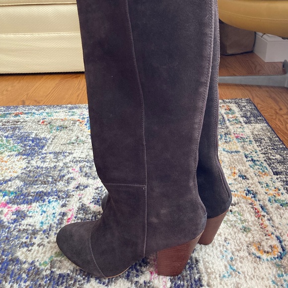Knee Length Suede Boots/Leather | Women’s 9.5 M - Picture 11 of 11
